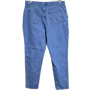 Crossroads Jeans Woman 18 W Plus Size Blue Denim Tapered Leg 90s Mom High Waiste